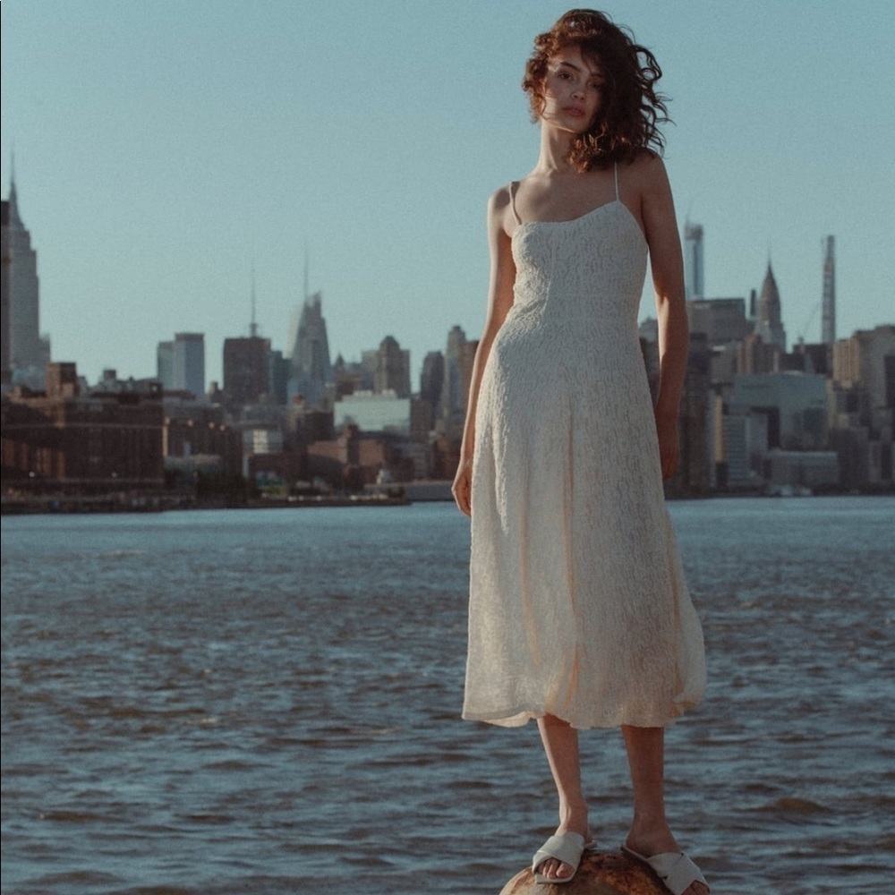 ZARA BNWT Lace Midi Dress